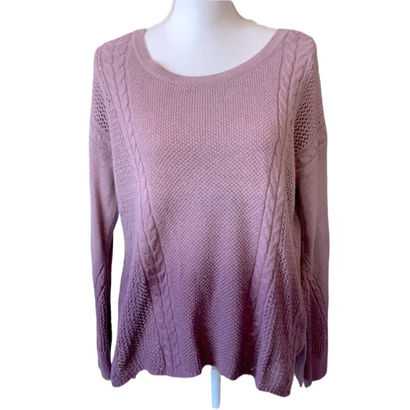 American Eagle Outfitters Sweaters - American Eagle Ombre Purple Knit Sweater